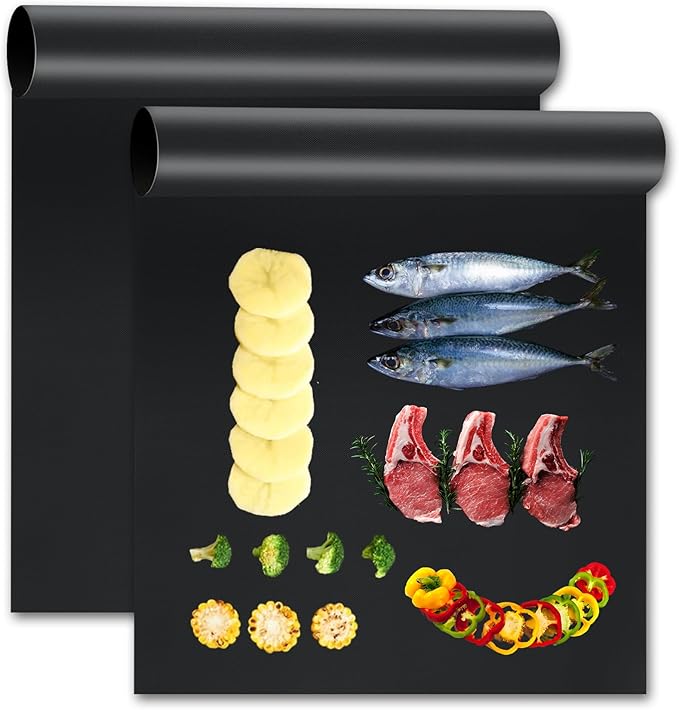 Oven Liners for Bottom of Electric & Gas Oven - Heavy Duty Nonstick Mat, 2 Pack, 16x24 Inch