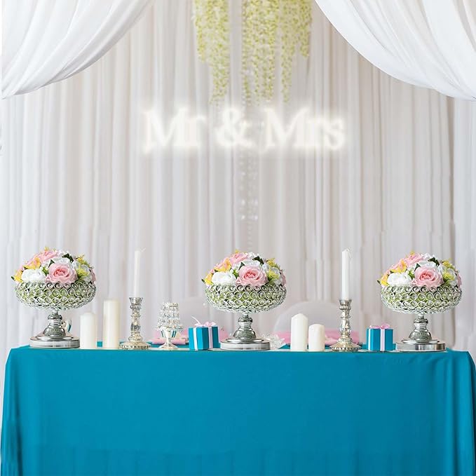 Crystal Bowl for Kitchen Counter Top/Party Table/Dining Table - Elegant Silver Gift for Her (2 PCS, Bowl Shape)