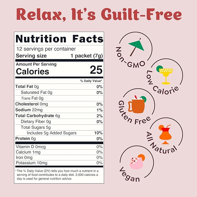 Craftmix Black Cherry Old Fashioned Mix, Makes 12 Drinks, Bourbon and Whiskey Cocktail Mixer, Instant Skinny Cocktail and Mocktail Mix - With Real Fruit - Vegan Low Carb, Low Sugar, Non-GMO
