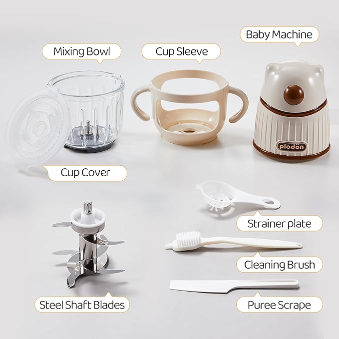 Baby Food Processor &Food Maker, A blender for vegetable fruit meat and rice paste a baby feeding tool