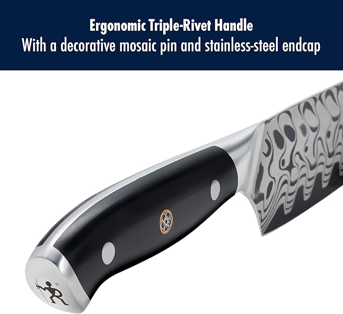 Henckels Compass Damascus 6-pc Magnetic Easel Damascus Knife Set