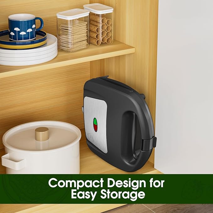 Mini Waffle Maker for Kids, Make Bite-Sized 8 * 2" Tiny Waffles, Great for Breakfast, Snacks, Desserts and More