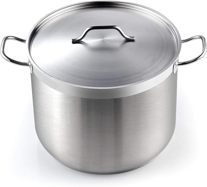 Cooks Standard 02616 Professional Grade Lid 30 Quart Stainless Steel Stockpot, Silver