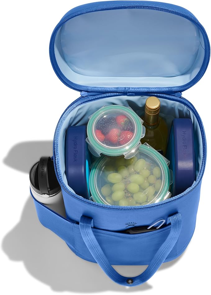 Hydro Flask Cooler Backpack for Beverages - Insulated Soft Travel Lunch Bag - 20 L Capacity in Cascade and Surf Blue