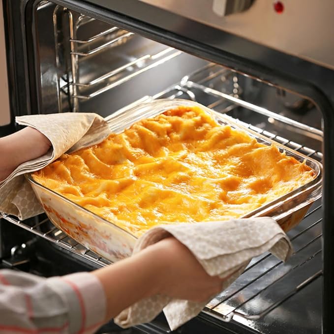 9×9in Square Glass Baking Dish, 2.4QT Glass Baking Pan, Baking Dishes for Oven