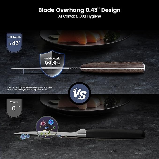 Fillet Knife, Razor Sharp 7.2 Inch Boning Knife, High Carbon Stainless Steel Filet Knives with High Flexibility, Wooden Handle, Full Tang Damascus Pattern Fishing Knives, Fishing Gifts for Men