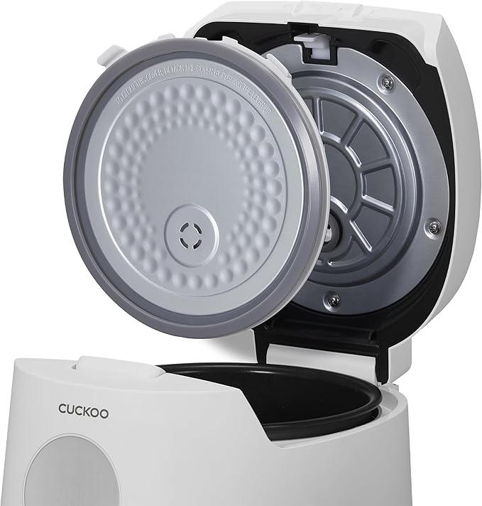 CUCKOO CR-0661F 6-Cup (Uncooked) / 12-Cup (Cooked) Micom Rice Cooker & Warmer with Nonstick Inner Pot, 7 Menu Options, Fuzzy Logic Tech, Auto Clean (White)