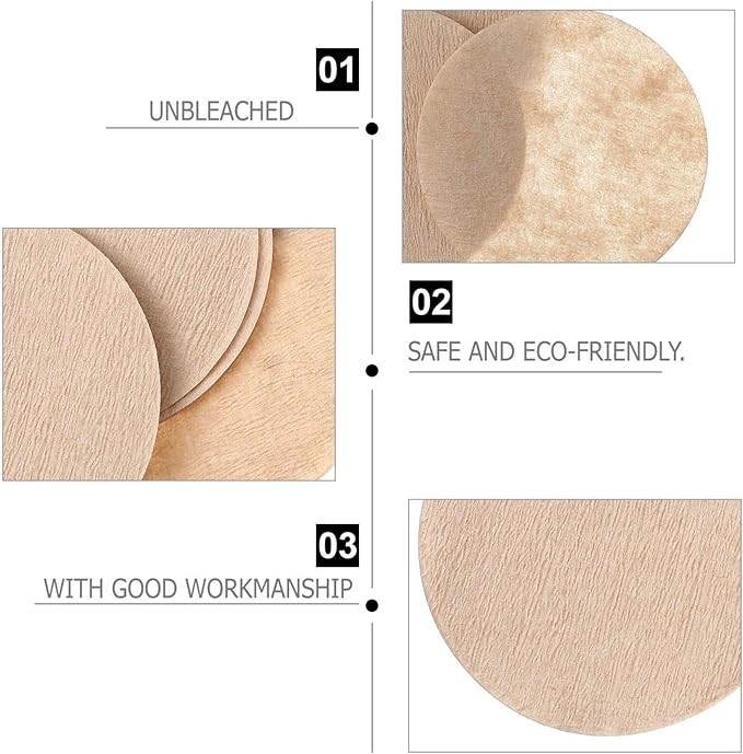 100 Count Unbleached Coffee Filters,Paper Filter Compatible With OXO Good Grips Coffee Maker & Compact Cold Brew Coffee Maker