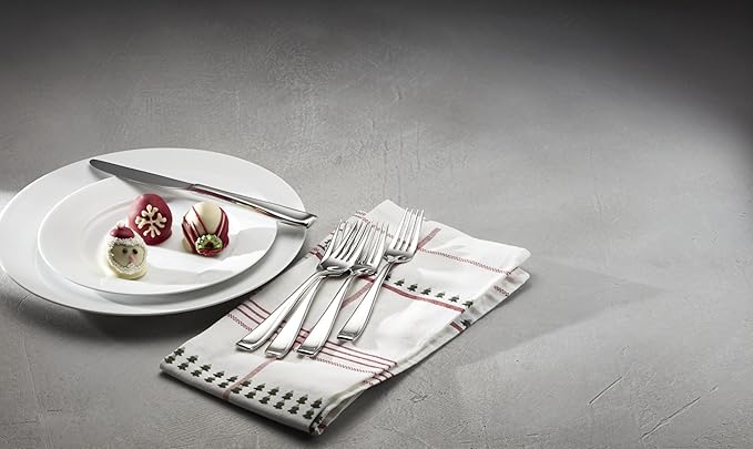 ONEIDA Silverware Set For 12, Moda 75-Piece Fine Flatware Set with Serving Utensils, Service For 12, 18/10 Stainless Steel, Mirror Finish, Dishwasher Safe, Knives Spoons and Forks Set(Silver 75 Piece)