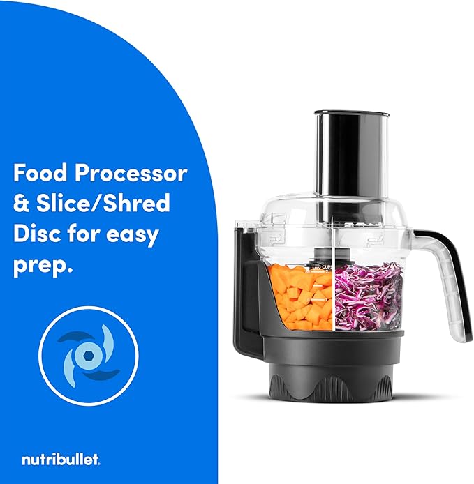 nutribullet® Ultra Plus+ 3-1 Compact Kitchen System, 1200W Kitchen System with Blender, Food Processor, and Coffee and Spice Grinder, 32oz and 24oz Blending Cups, 2-Cup Food Processor, Brass