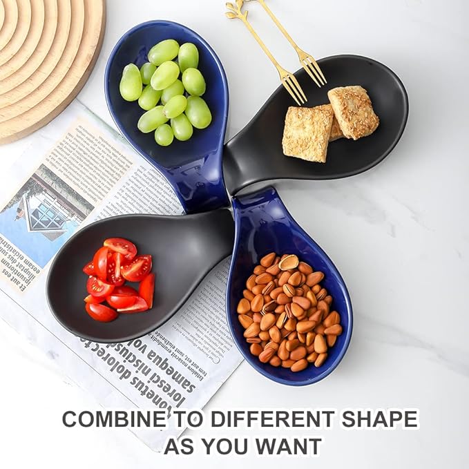 Nihow Ceramic Spoon Rest: 4 Inch Stable Utensil Rest - Heat Resistant Spoon Holder for Kitchen counter/Countertop/Stove Top - Dishwasher Safe - Matte Black (1 PC)