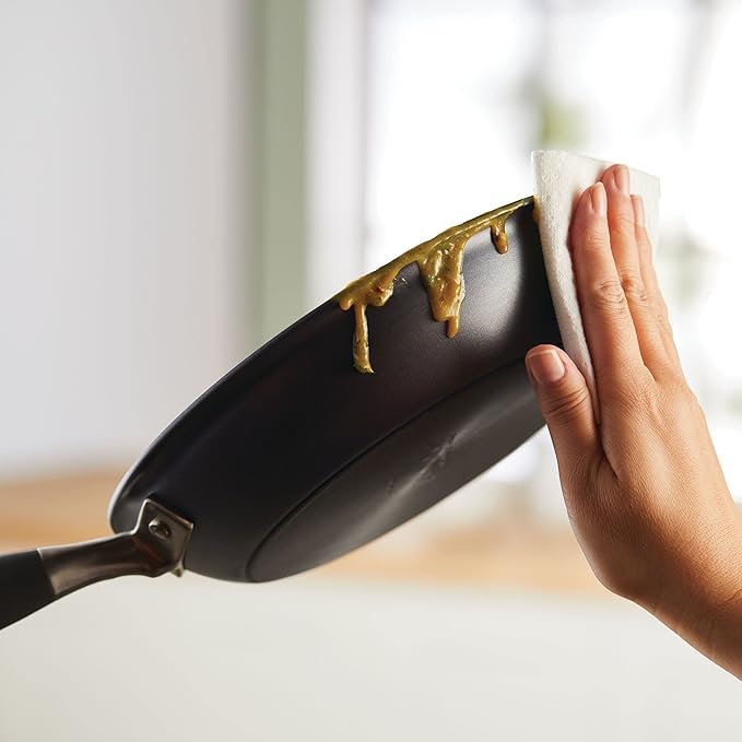 Anolon Advanced Home Hard Anodized Nonstick Frying Pan, 8.5 Inch – Small Non Stick Egg Pan, Durable Nonstick Skillet - Moonstone