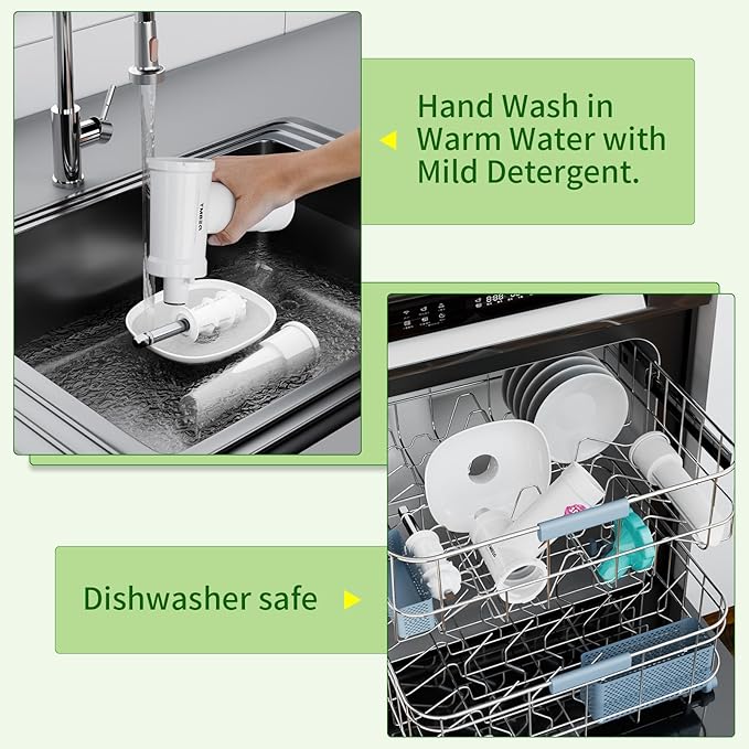 Dairy Free Ice Cream Maker Attachment for KitchenAid Stand Mixer, Frozen Yogurt and Sorbet Maker, Soft Serve Dessert Machine, Dishwasher Safe for Kitchen aid Ice Cream Attachment