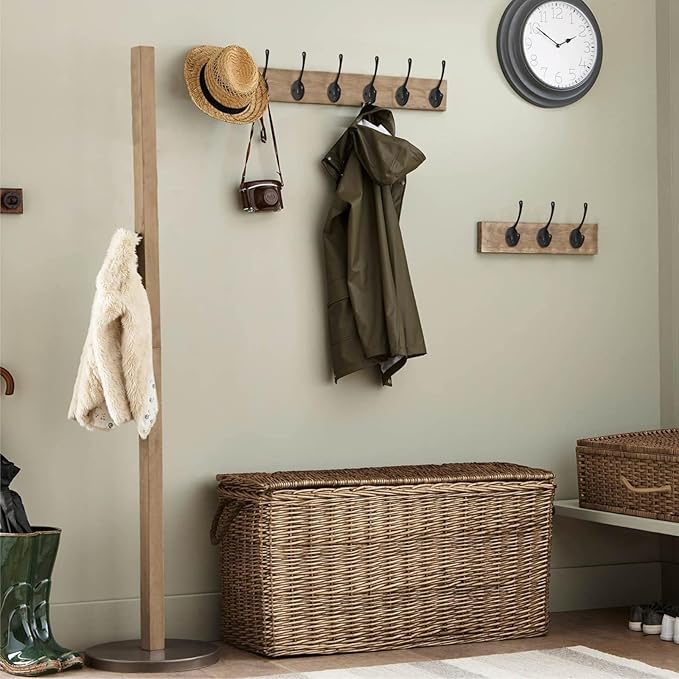 10PCS Wall Hooks, Coat Hooks, Hooks for Hanging Heavy Duty, Wall Hooks for Hanging, Hook Wall Mount, Closet Hooks with 20 Screws for Towel, Robe, Coats, Scarf, Bag, Cap