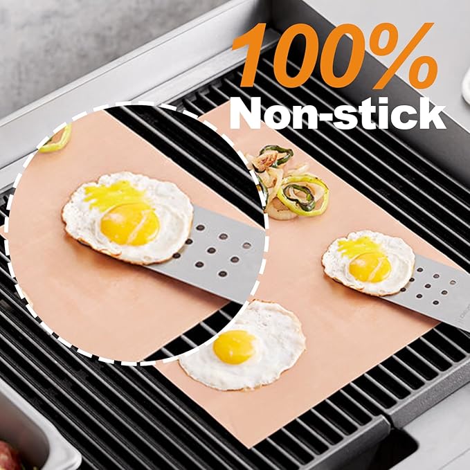 UBeesize 75 Inch Roll Reusable Copper Oven Liners for Bottom of Oven,Thick Heavy Duty Non Stick Teflon Oven Mats Cut to Custom Fit Electric, Gas, Toaster,Convection, Microwave Ovens and Grills