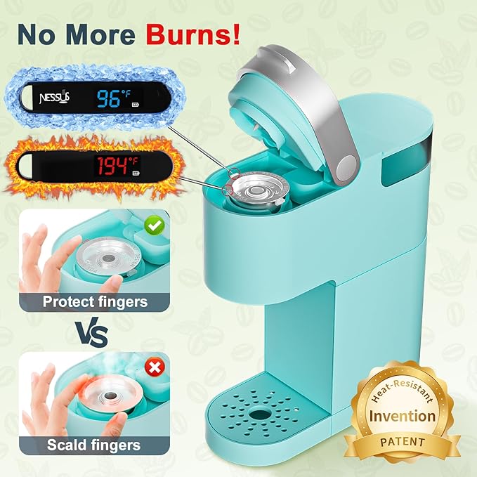 NESSUS 2 Pack Reusable K Cup for Keurig 1.0, Stainless Steel Reusable K Cups for Keurig Coffee Maker K Cup Reusable Coffee Pods with Heat Resistant Handles and Scoop,1-Stream Filters, NO BPA