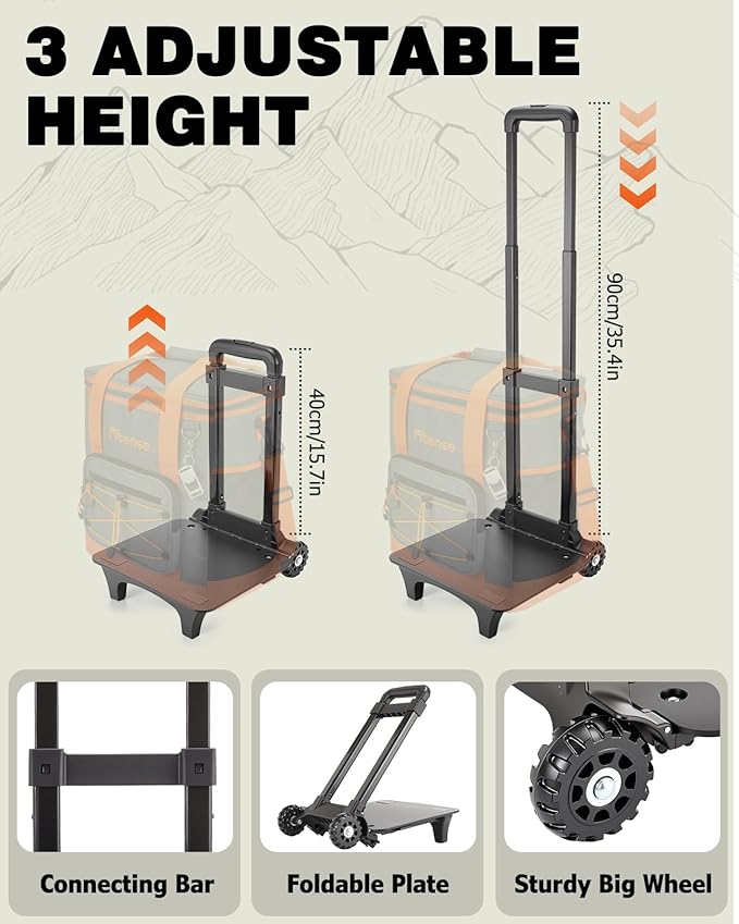 Soft Cooler Bag Insulated 20L/33L, 27/50 Cans Collapsible Camping Coolers 4-Layer Leakproof Portable Ice Chests for Beach, Travel, Picnic, Grocery, Kayaking