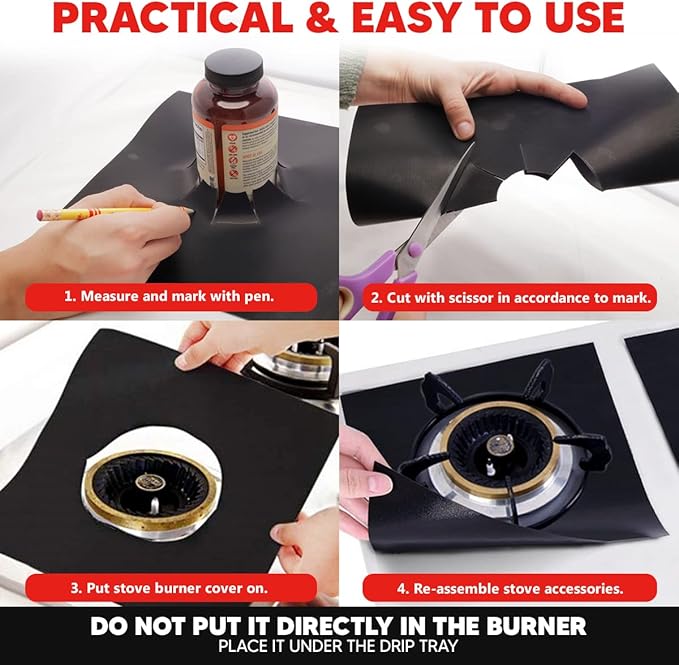 Teflon Liner Roll for Ovens, Stovetops & Grills (75” x 17”) - Custom Cut to Size & Shape Needed - Versatile Non-Stick Teflon Mat, Can Use As Oven Liner, Grill Mat, Stovetop Cover, Baking Sheet, etc.