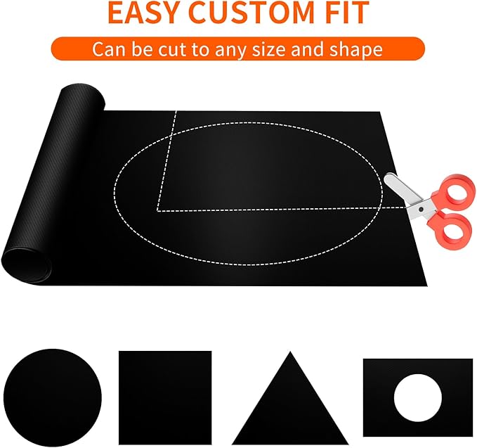 Oven Liners for Bottom of Oven, Heavy Duty Non-stick Teflon Oven Mat for Bottom of Oven, Reusable Oven Liners for Bottom of Electric Oven, BPA & PFOA Free, 23.6"X 15.7", 2/4 Pack