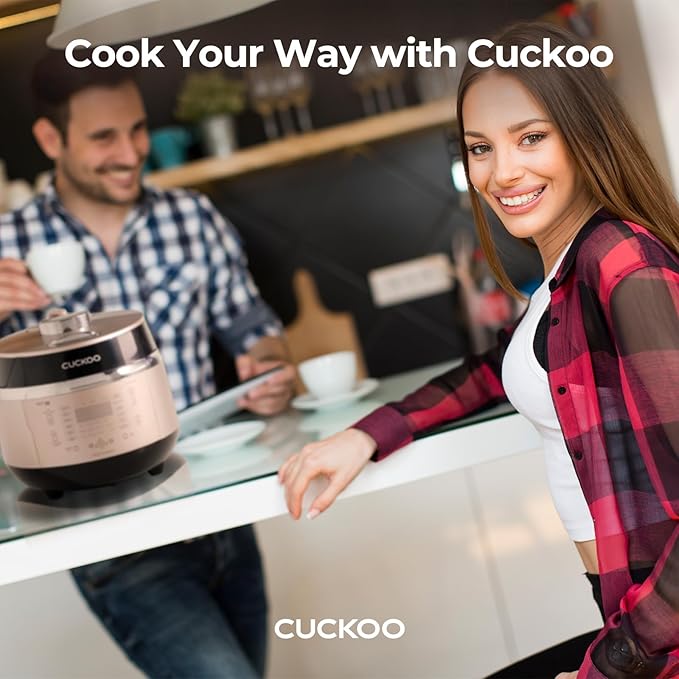 CUCKOO CRP-EHSS0309FG 3-Cup (Uncooked) / 6-Cup (Cooked) Induction Heating Pressure Rice Cooker with Nonstick Inner Pot, 16 Menu Modes, Fuzzy Logic Tech, 3 Voice Guide, Auto Clean (Gold)
