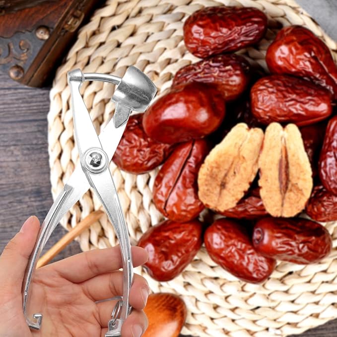 Heavy Duty Cherry Pitter & Olive Corer Tool - Stainless Steel Cherry Pit Remover for Efficient & Olive Pitting - for Making Jam and Dishes