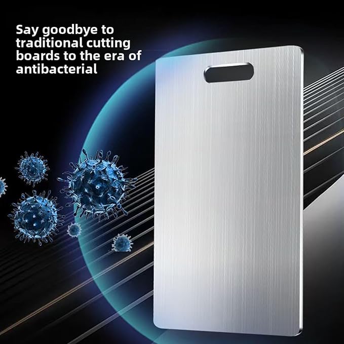 Titanium Cutting Board, New Upgrade Pure Titanium Cutting Boards for Kitchen,Food Grade 316 Stainless Steel Cutting Board,Double sided Dishwasher Safe 13.4 * 9inch