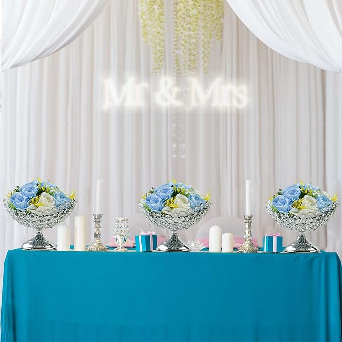 Hollow-Carved Design Crystal Fruit Bowl Food Bowl for Table Centerpiece,Snack Dessert Bowl Holder,Elegant Crystal Bowl for Party table (Silvery, Ship type)