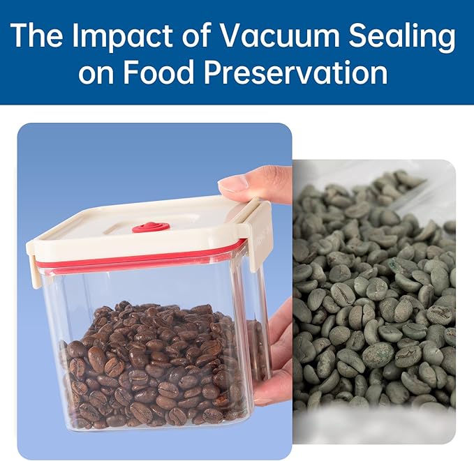 Vacuum Sealed Food Storage Containers with Air Valve (3-in-1 Set),Works With Handheld Vacuum Sealer Machine(Vacuum Sealer Not Included)
