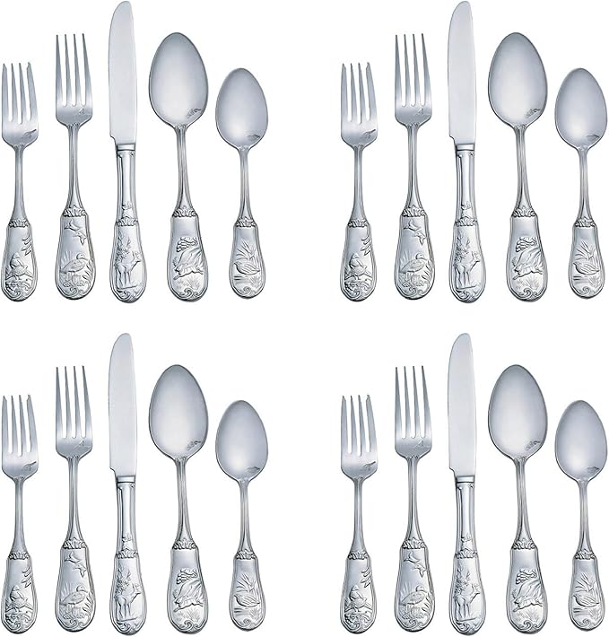 Spode Woodland 18/10 Stainless Steel 20pc. Flatware Set (Service for Four)