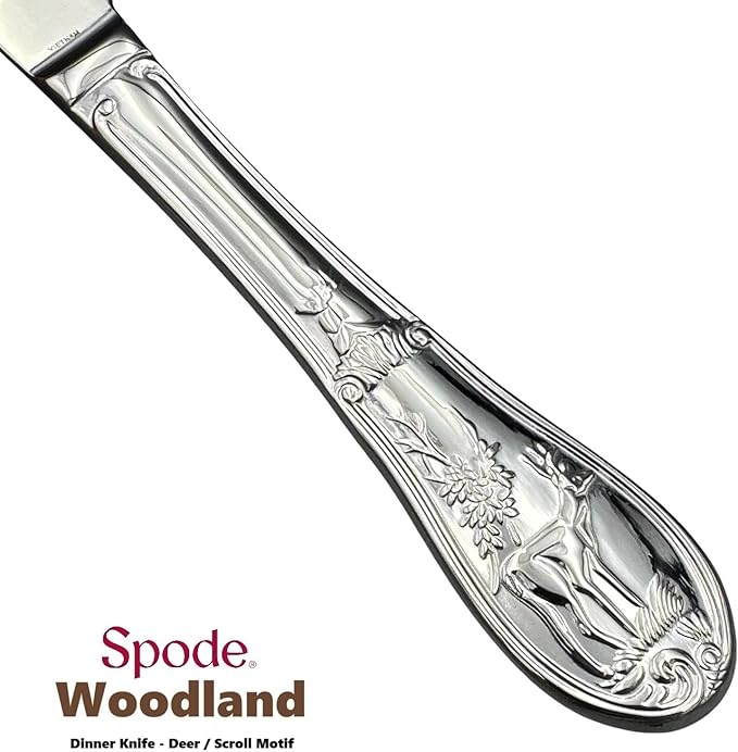 Spode Woodland 18/10 Stainless Steel 5pc. Place Setting (Service for One)