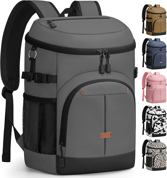 Cooler Backpack for Men Women Insulated Waterproof Backpack Cooler Leak Proof Cooler Bag Lightweight Lunch Backpack for Camping Beach Travel Picnic