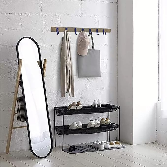 15-Pack Coat Hooks with 30 Screws | Heavy Duty Wall Mounted for Robe, Backpack & Keys | Entryway, Bathroom, Bedroom Hanging Hardware (Purple)