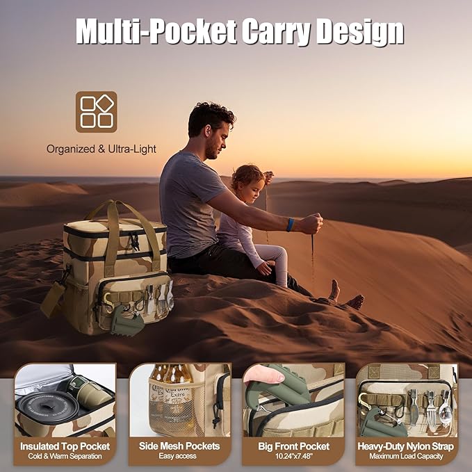 Backpack Coolers Insulated Leak Proof, 36 Cans Large Cooler Backpack Insulated Waterproof. Soft Cooler Bag for Beach Travel Outdoor Camping Picnic