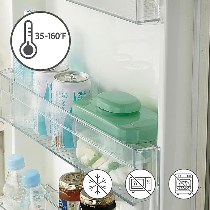 Instant Pickle Maker Vegetable Press Tsukemono Container Rectangle Made in Japan BPA Free (Green 1.6L)