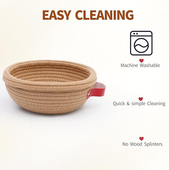 Cotton Rope Banneton Bread Proofing Basket Set, Oval & Round Bread Baskets with Liners & Covers for Artisan Bread Baking, Sourdough Bread Baking Supplies