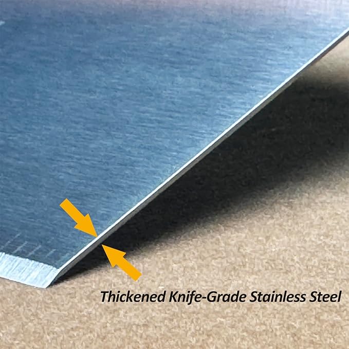 Vovoly Multipurpose Bench Scraper Kitchen Utensil for Flat Top Griddle, Dough Scraper Cutter for Bread and Pizza Cutter - Stainless Steel Metal Griddle Scraper Chopper-Dishwasher Safe