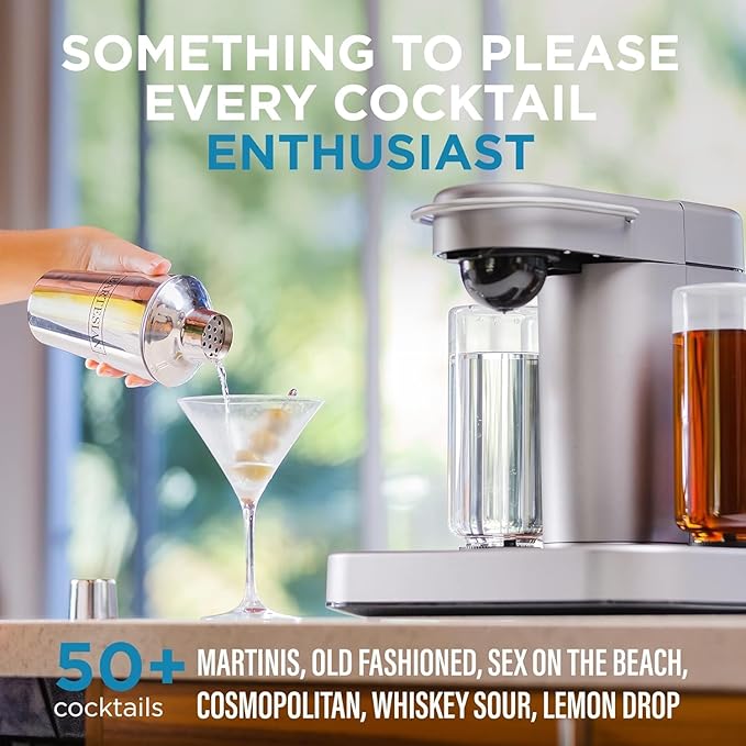 Bartesian Sampler 24-Pack for Cocktail Machine – Home Bar Mixology Cocktails Mix Pod Capsule Set To Use With the Cocktail Drink Maker Machine