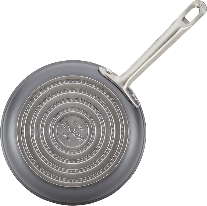 Anolon Accolade Forged Hard Anodized Nonstick Frying Pan/Skillet, 8 Inch, Moonstone Gray