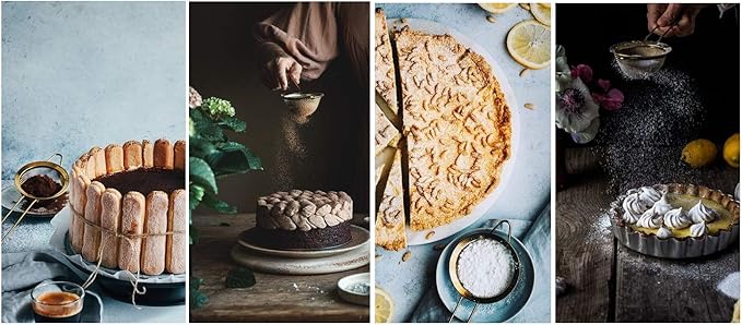 Strainer Set Fine Mesh – Premium 304 Stainless Steel (18/8) – 8″, 5.5″ and 3.3″ Sturdy Kitchen Strainers (Gold)