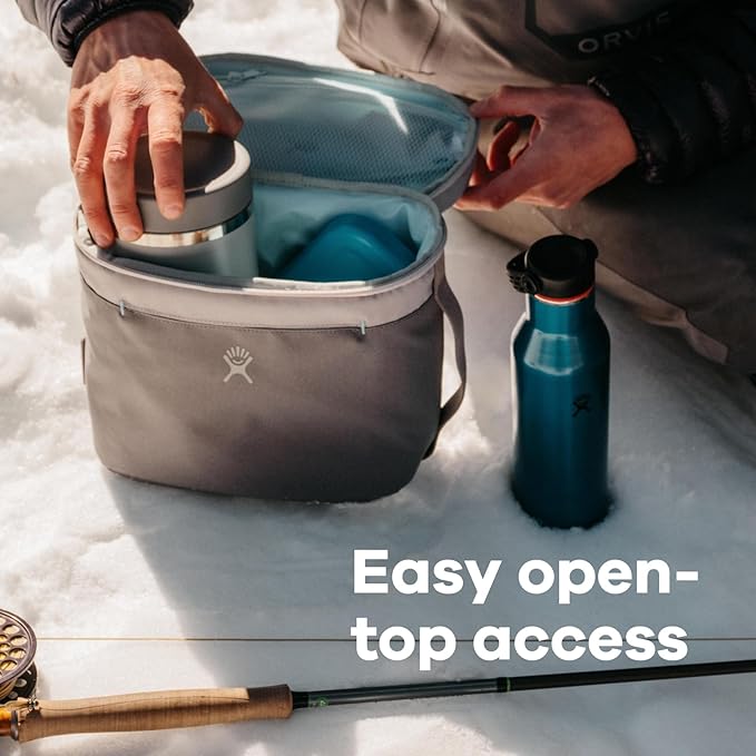 Hydro Flask Lunch Bag - Insulated Reusable Zipper Travel Lunchbox Lunchbag Food Container - Non-Toxic & BPA-Free