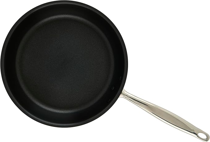 WINCO Tri-Ply Frying Pan, Silver, 10"