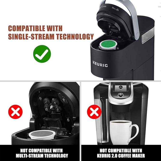 Pro Mael Stainless Steel Reusable K Cups for Keurig, Refillable K Cup Coffee Pods, Micro-Mesh Filtration Design (2-Pack)