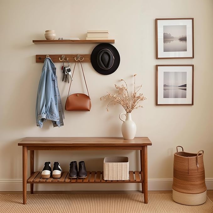 Coat Hooks -8 Pack White Double Prong Hook Wall Mounted - Great for Living Room, Bedroom, Bathroom, Closet for Coat, Bag, Towel, Hat, Key, Cup, Heavy-Duty, Easy to Install