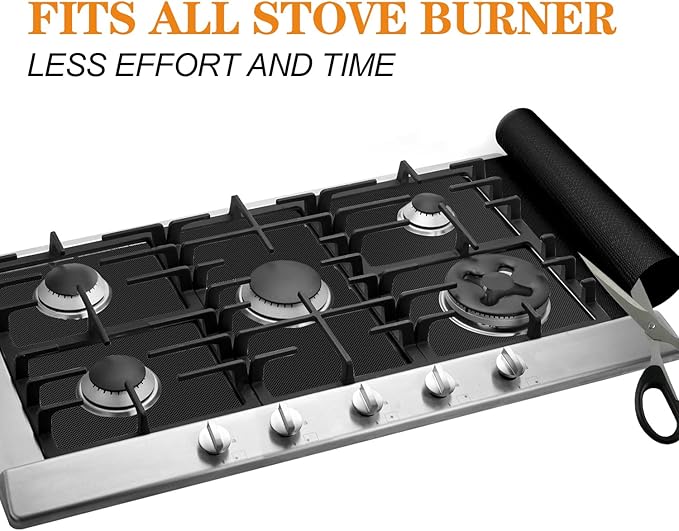 UBeesize 75 Inch Roll Reusable Oven Liners for Bottom of Oven,Thick Heavy Duty Non Stick Teflon Oven Mats Cut to Custom Fit Electric, Gas, Toaster,Convection, Microwave Ovens and Grills