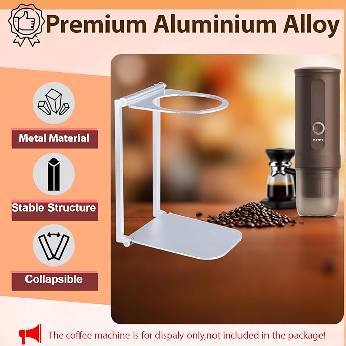 Stand Compatible with Outin Nano -Foldable Aluminum Espresso Coffee Machine Stand Accessories Compatible with Outin