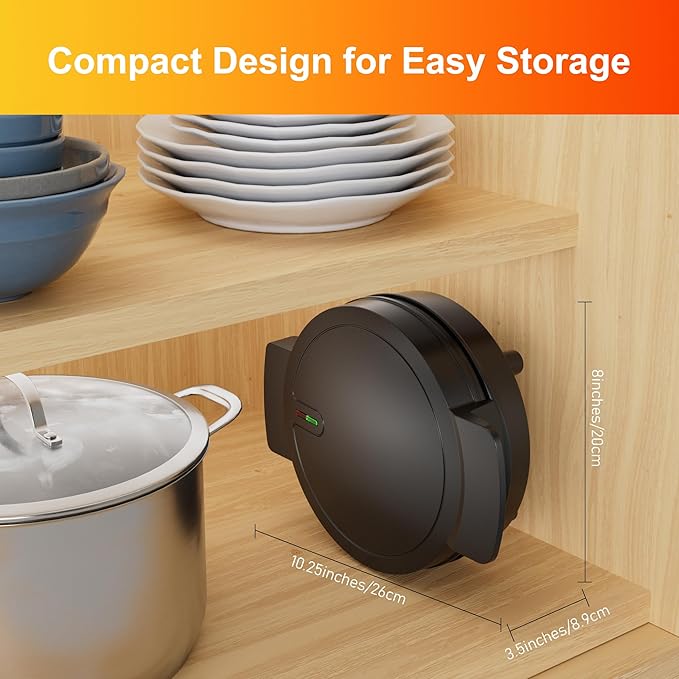 Heart Waffle Maker, 750W Nonstick Double-side Heating Mini Heart Waffle Maker, Easy to Clean, Home Baking Machine