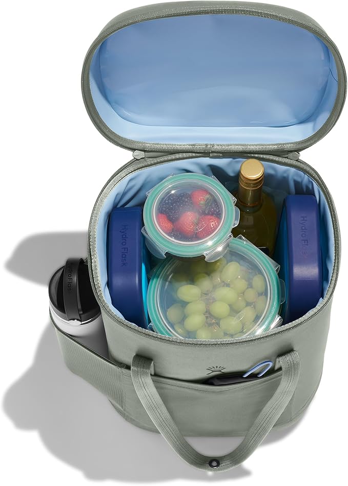 Hydro Flask Cooler Backpack for Beverages - Insulated Soft Travel Lunch Bag - 20 L Capacity in Botanical Bliss Green