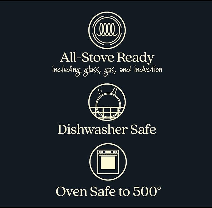 Anolon X Hybrid Nonstick Induction Frying Pans/Skillet Set, 10 Inch and 12 Inch, Dark Gray