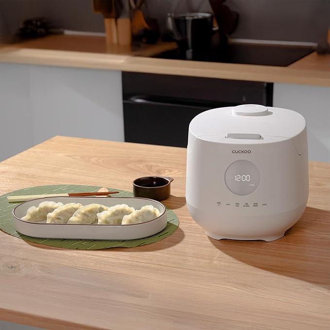 CUCKOO CR-0661F 6-Cup (Uncooked) / 12-Cup (Cooked) Micom Rice Cooker & Warmer with Nonstick Inner Pot, 7 Menu Options, Fuzzy Logic Tech, Auto Clean (White)