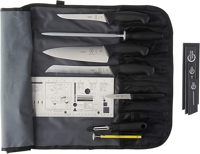 Mercer Culinary Partners in Education 13-Piece Millennia Culinary School Kit,Black